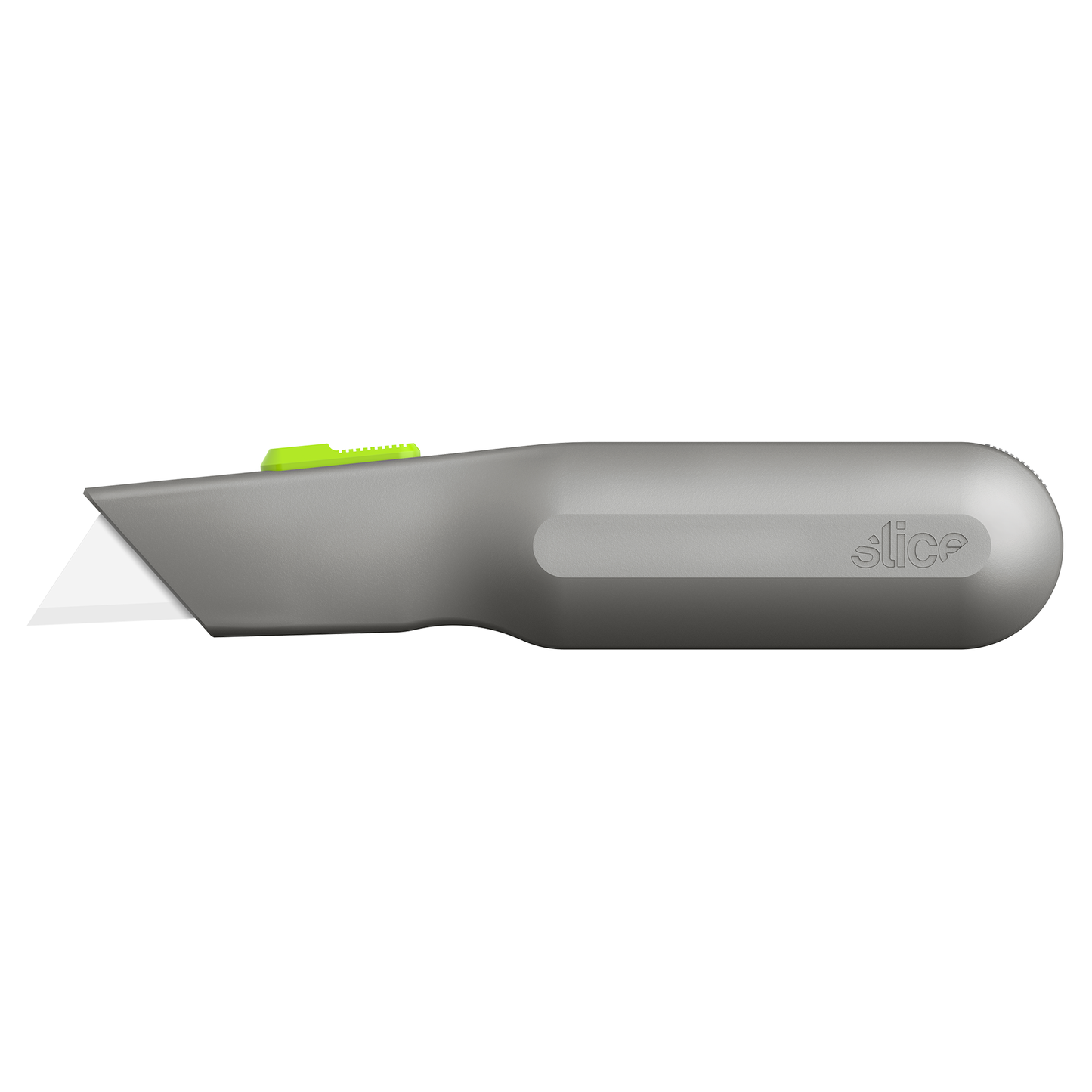 Auto-Retractable Metal-Handle Utility Knife with Pointed Tip Blade