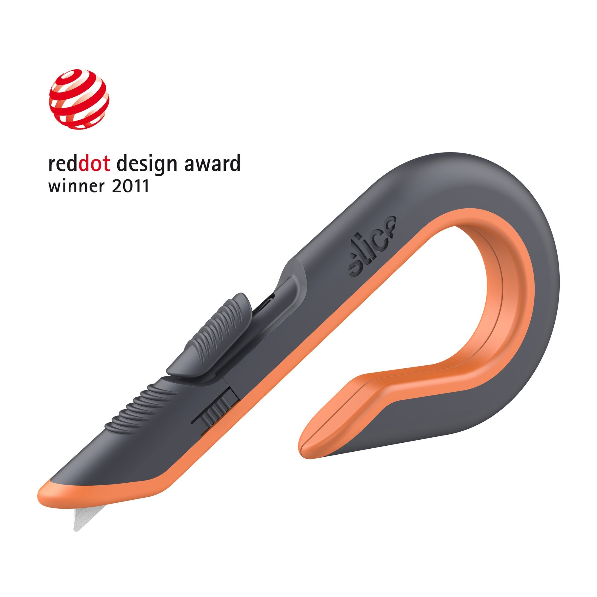 Box Cutters, Double Sided, Replaceable, Carbon Steel, Gray, Orange