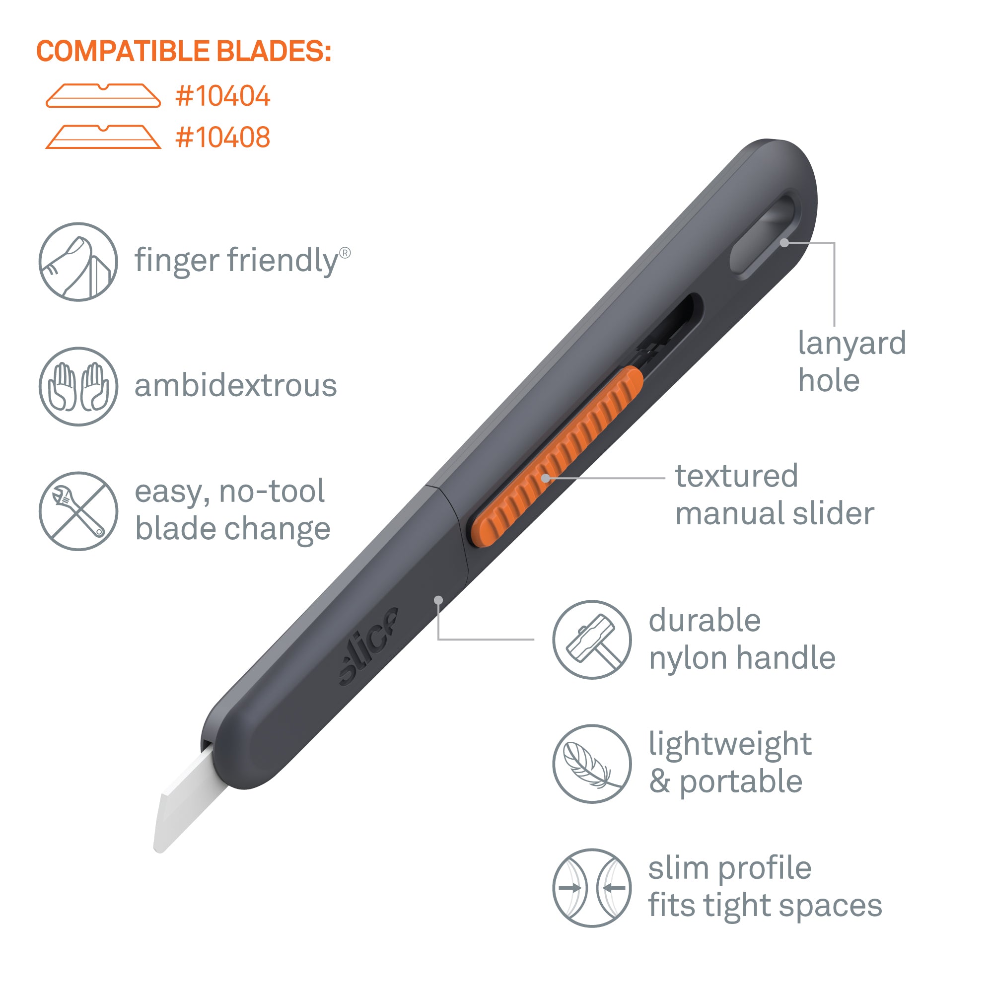 纤细型安全笔刀– Slice