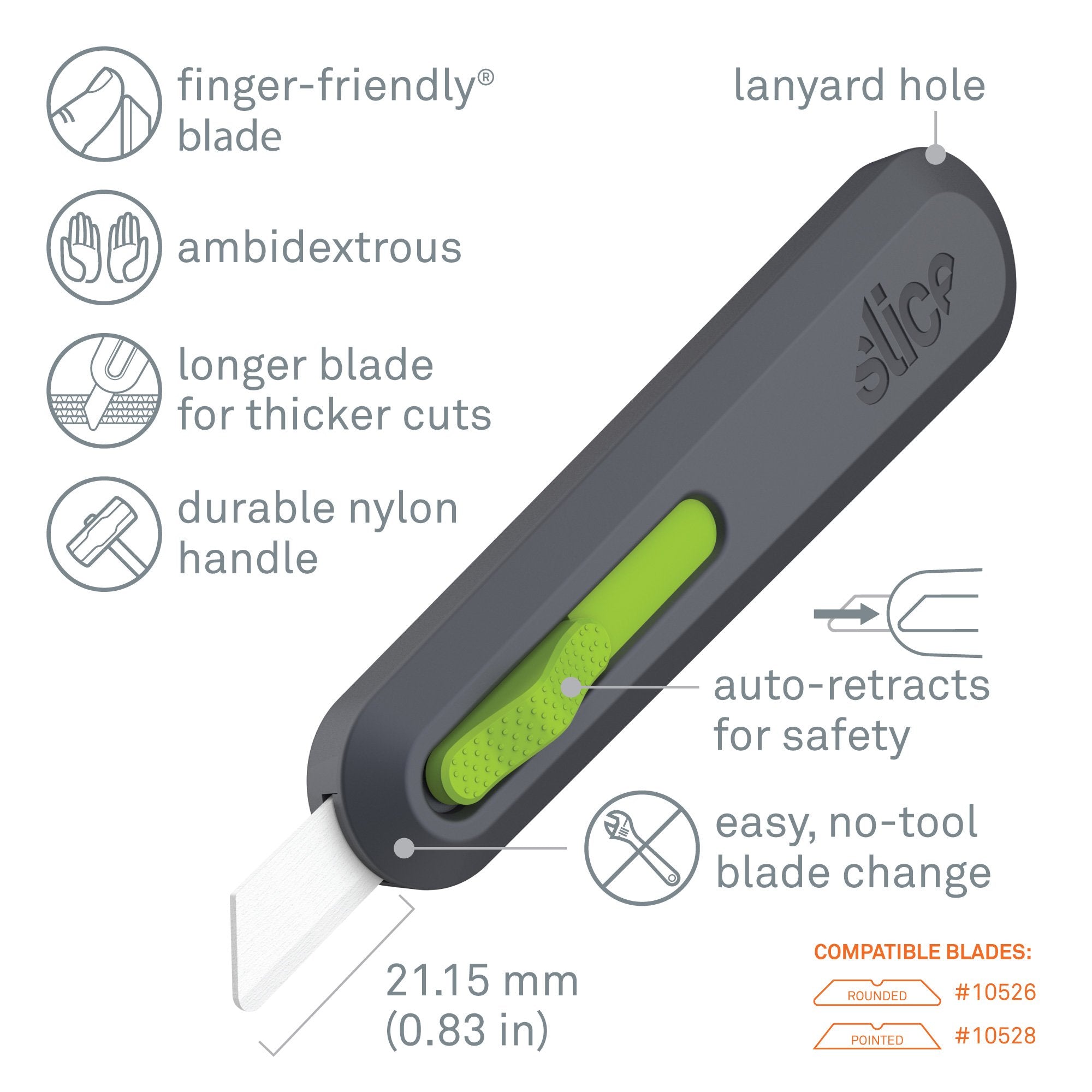 ユーティリティカッターナイフ 刃先自動収納式 – Slice